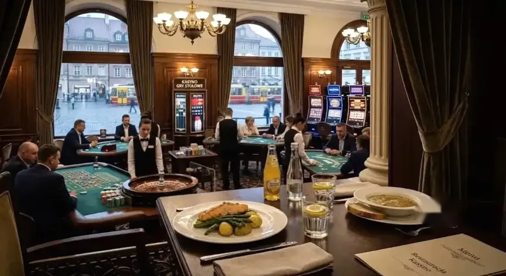 Stolik w Karczmie Rzym przygotowany do rezerwacji